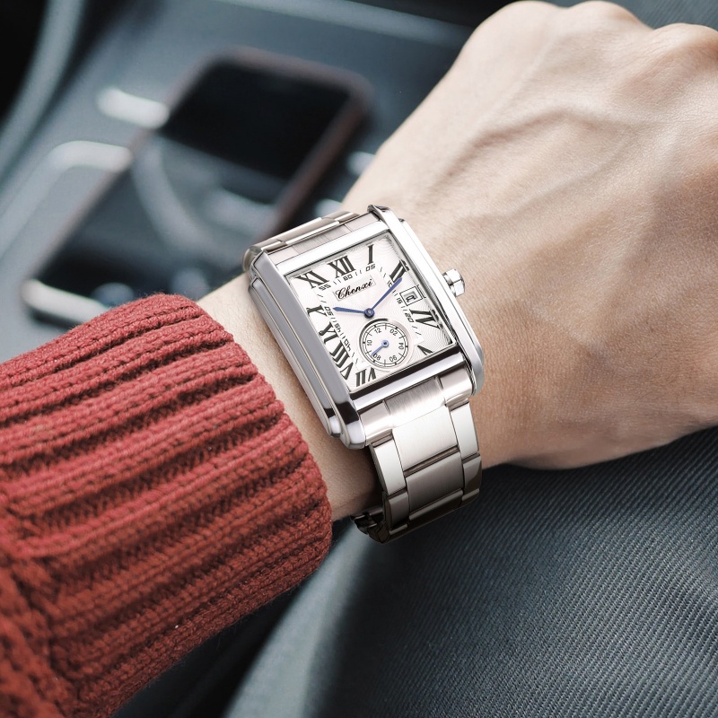 CHENXI 8216 Jam Tangan Kuarsa  - Cartier Watch Tank ulasan dan harga