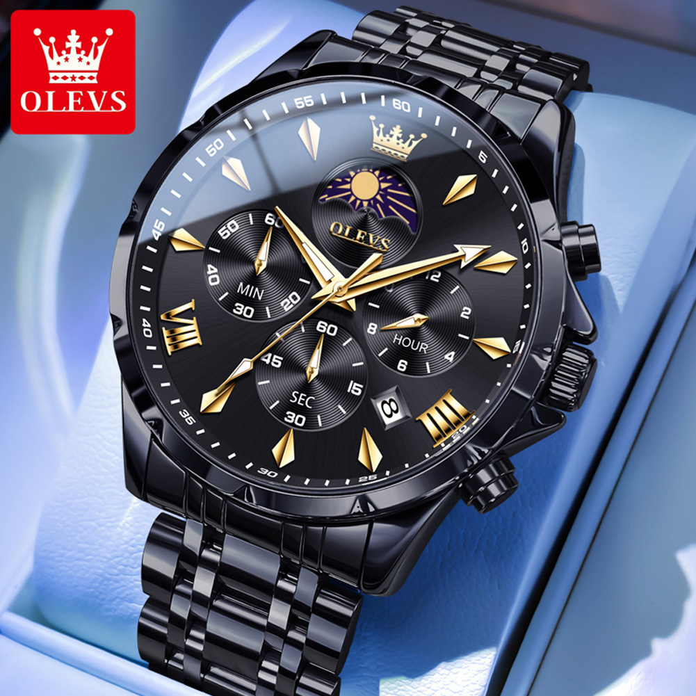 Jam Tangan Pria OLEVS 3653 den - Cartier Watch Tank ulasan dan harga