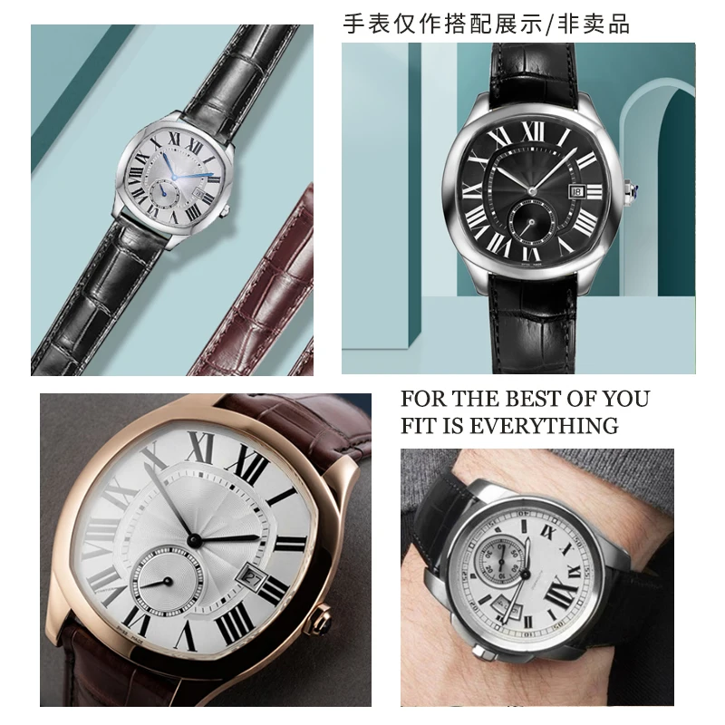 Tali Jam Tangan Kulit Asli Gel - Cartier Watch Tank ulasan dan harga