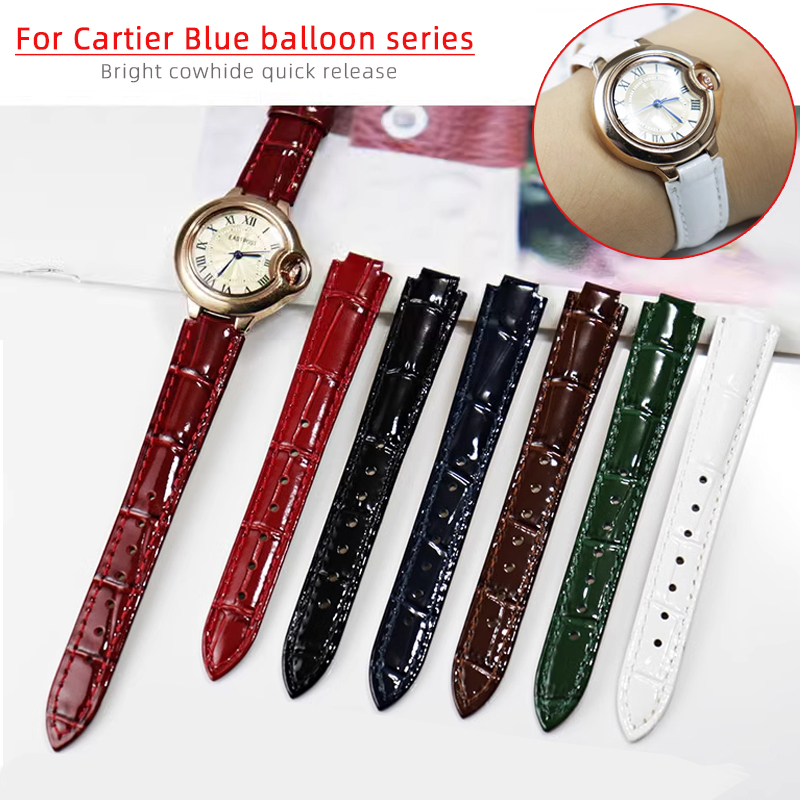 Gelang jam tangan kulit asli c - Cartier Watch Ballon Bleu ulasan dan harga